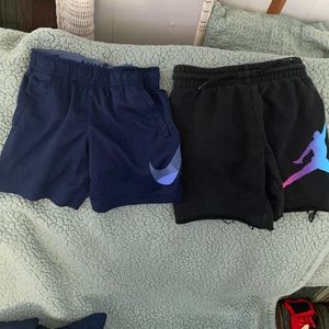 Nike shorts and Jordan shorts